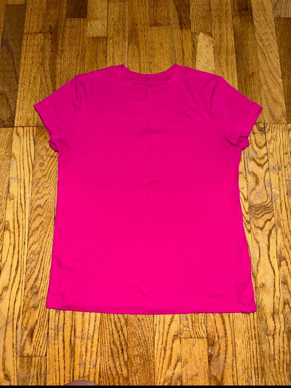 A New Day Short Sleeve T-Shirt Hot Pink Fuchsia Pink Size XL